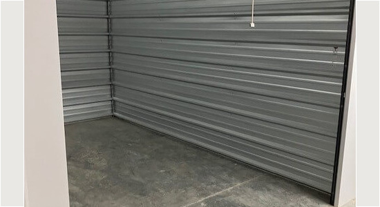Inside a storage unit in Clarksville, TN